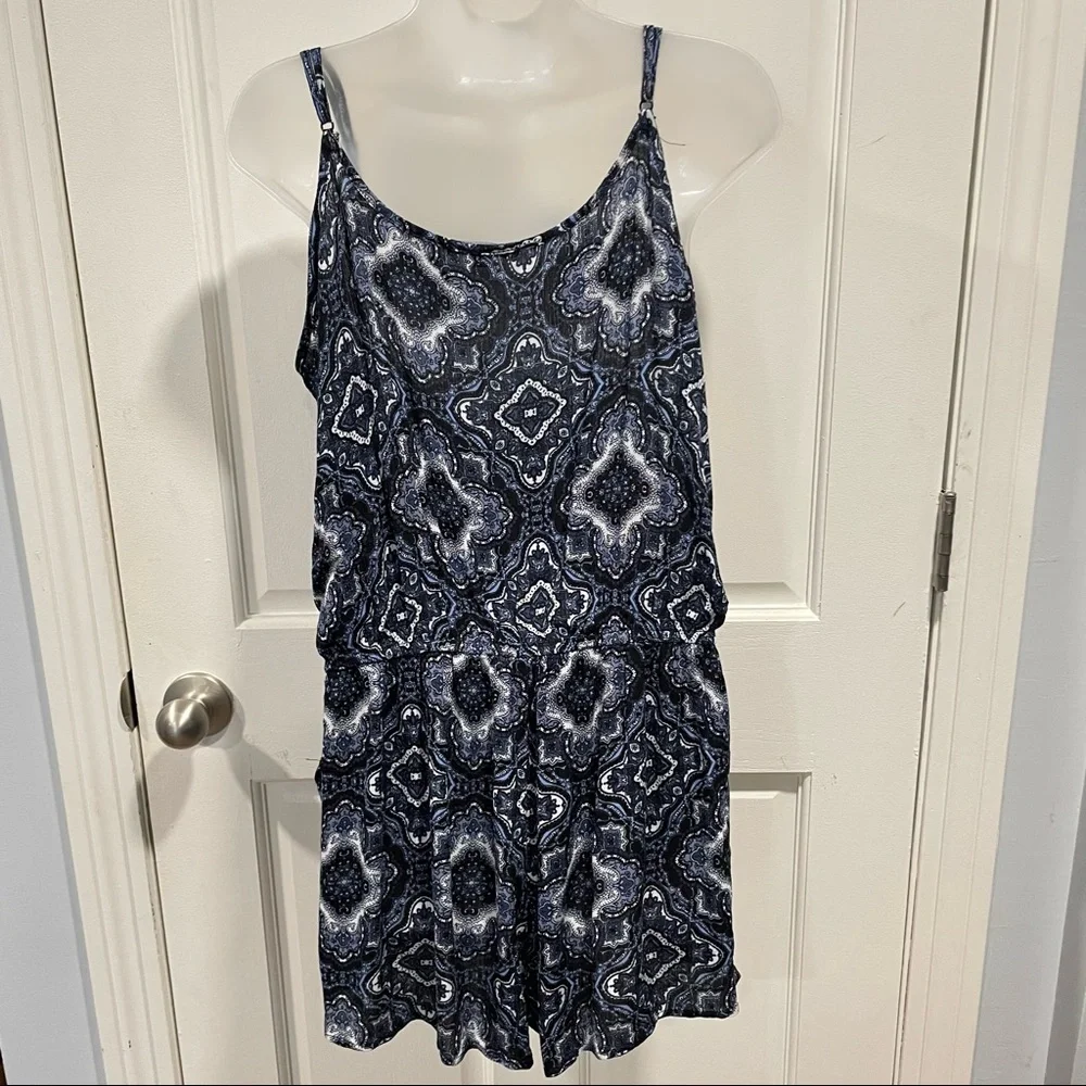 Women’s Ambiance Multi Colored Romper With Adjustable Straps - Picture 5 of 11